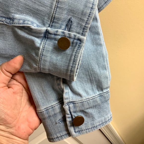 G.I.L.I. Denim Buddha Jacket Light Wash SZ 14 - Picture 7 of 16